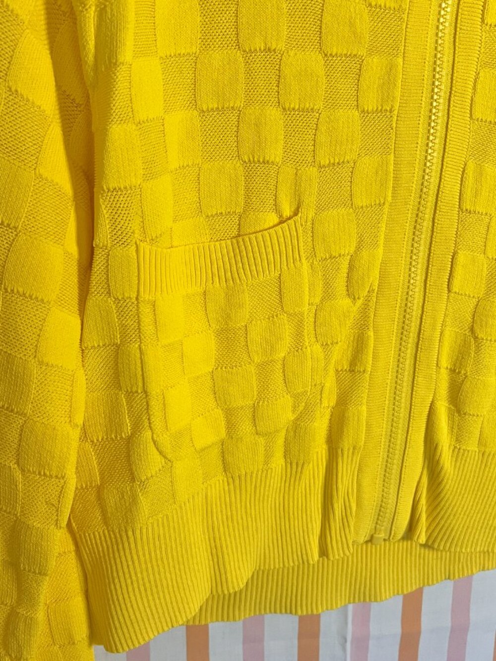 Teddy Fresh Yellow Checker Cardigan - Picture 4 of 5